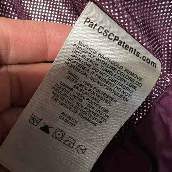 Columbia Coat Womens 1X Omni Heat Puffer Jacket Quilted Maroon *** - Picture 9 of 9